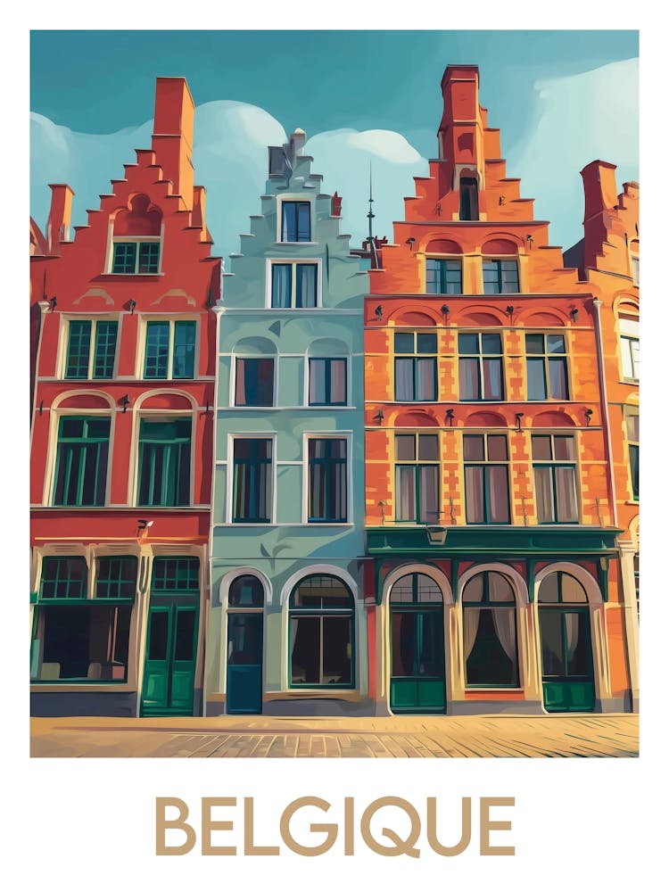 Affiche de voyage Belgique 2
