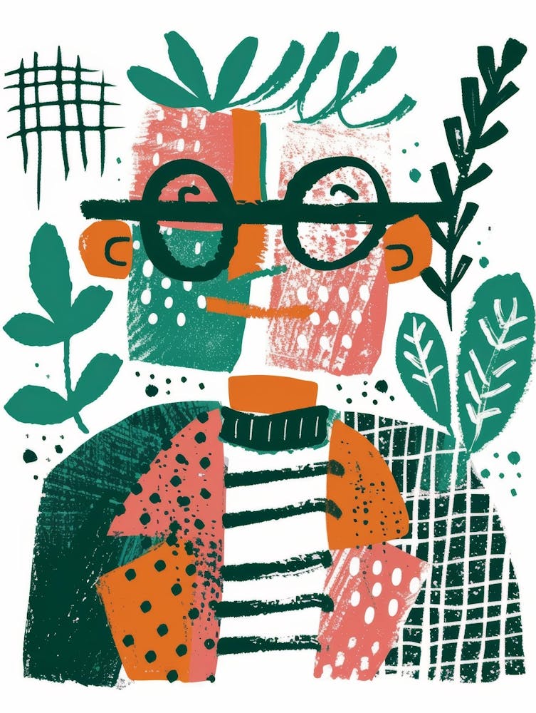 Portrait d'un Homme à Lunettes 1