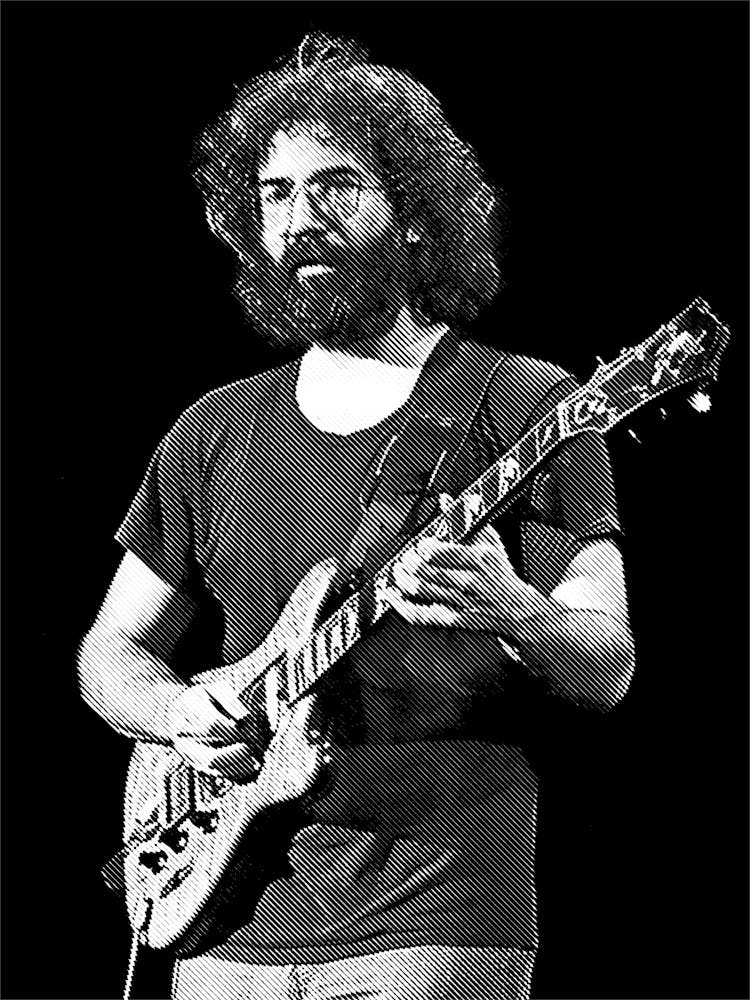Jerry Garcia Dessin Au Trait 1
