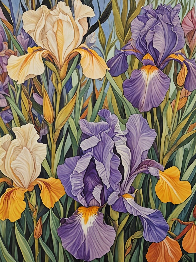 Pastel Irises no1