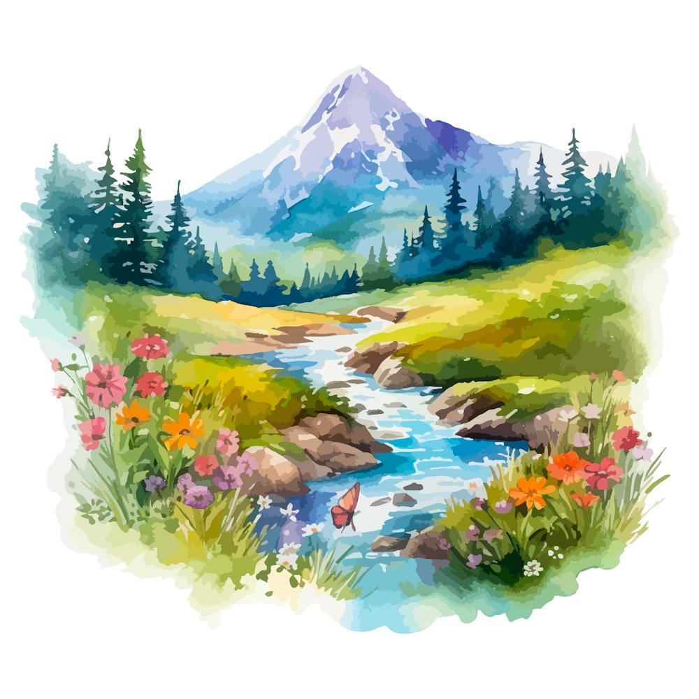 Watercolor Landscape 8