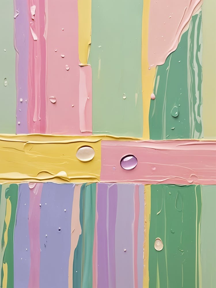 Peinture Pastel et Gouttelettes n°2