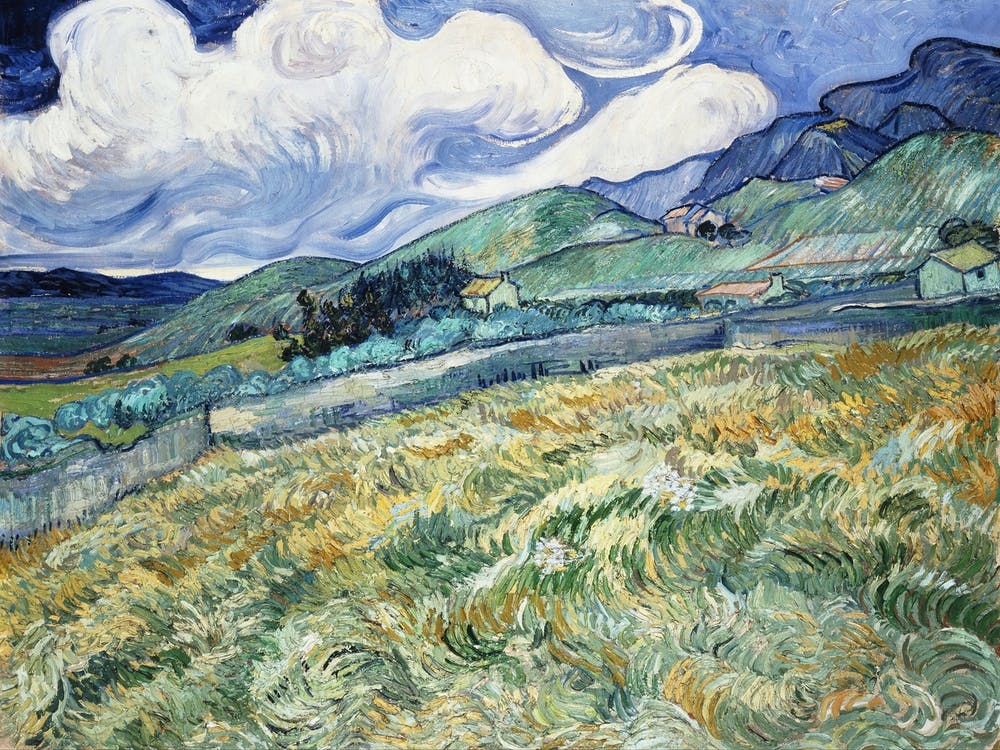 Landscape From Saint Rémy (1889), Vincent Van Gogh