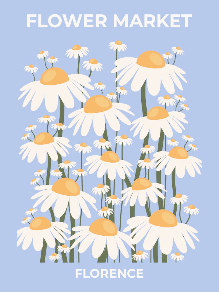 Flower Market Florence Blue