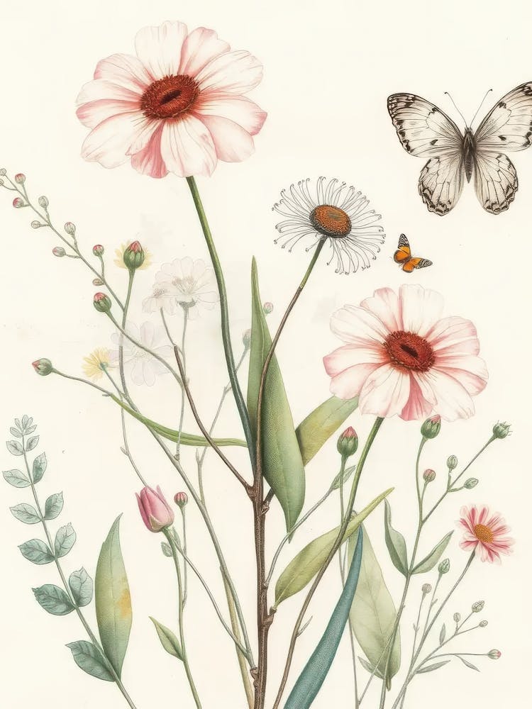Blumen und Schmetterlinge 2