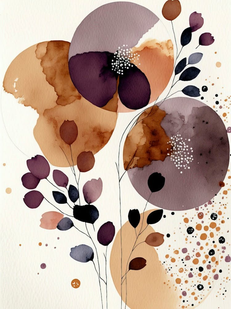 Flowers Watercolor Abstract 1