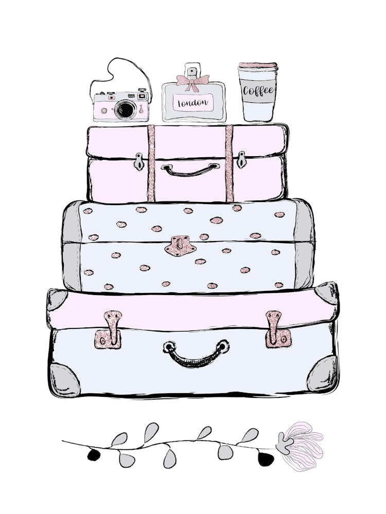 Pink Suitcases