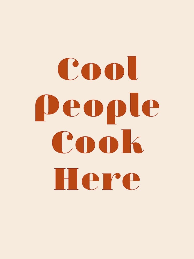 Cool People Cook Here Retro