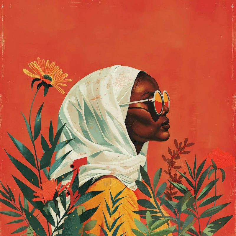 Woman In A Scarf