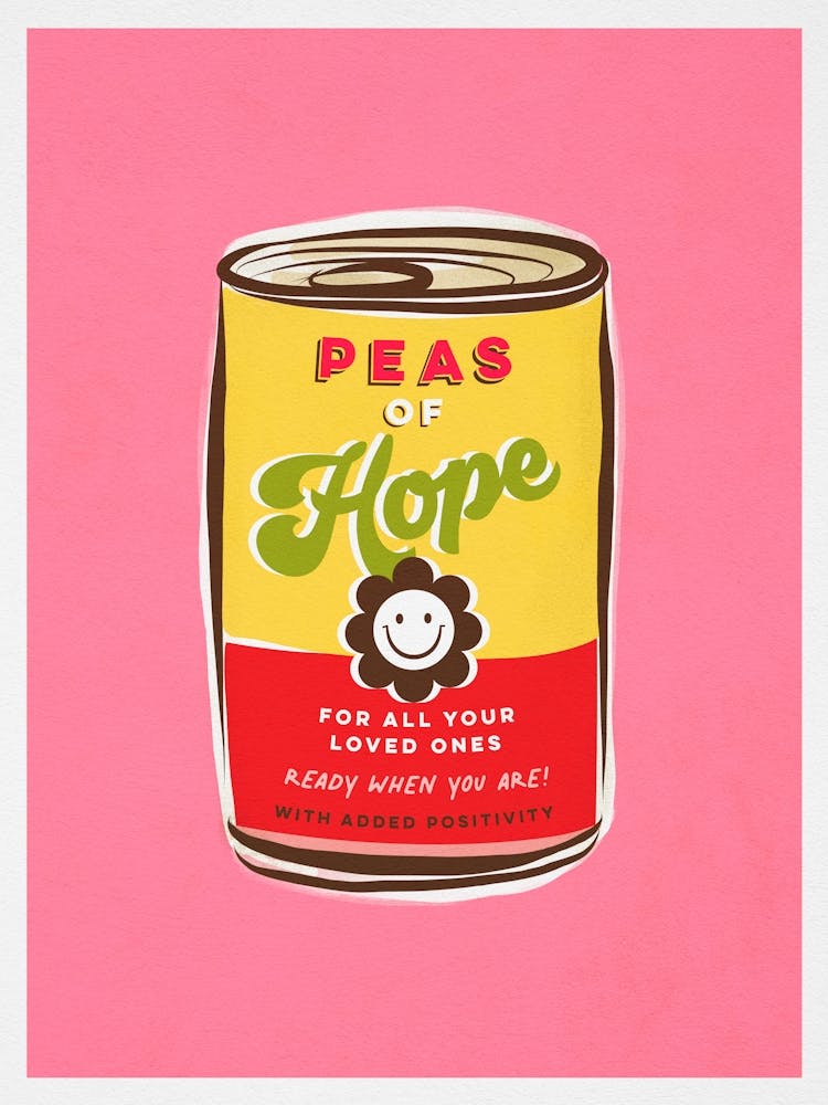 Pop Art Smiley ‘CAN DO’ art - HOPE Positive words