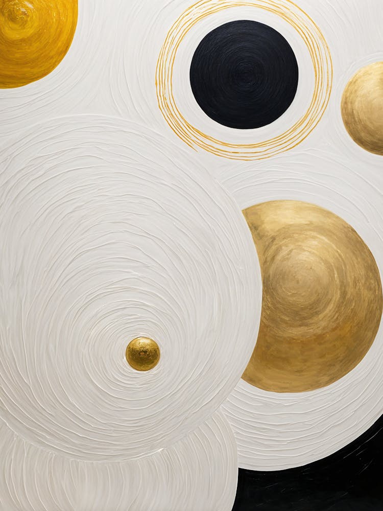 Gold And Black Abstract no1