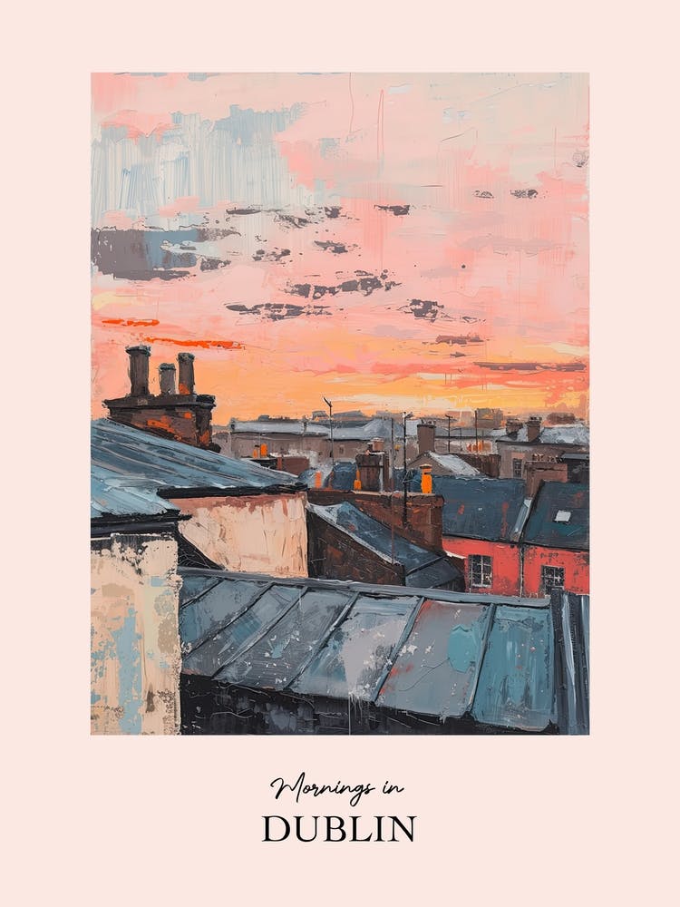 Mornings In Dublin Rooftops Morning Skyline 2