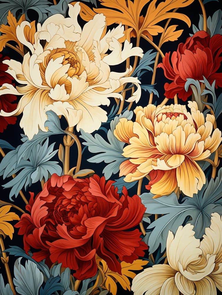 Peony Flower Pattern 1
