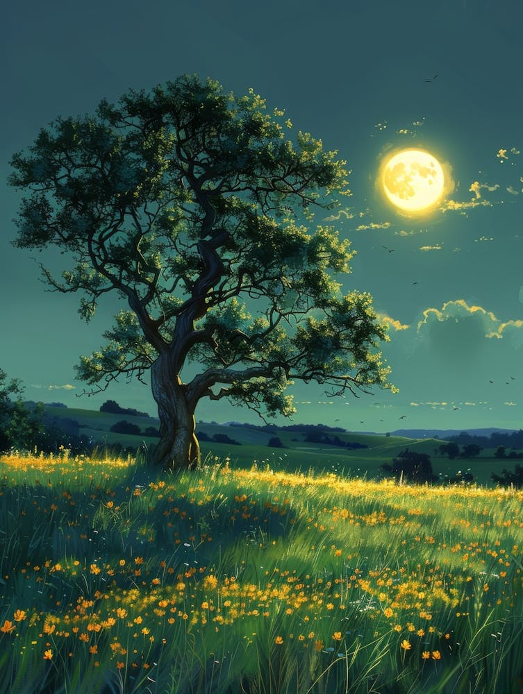 Moonlight In The Meadow