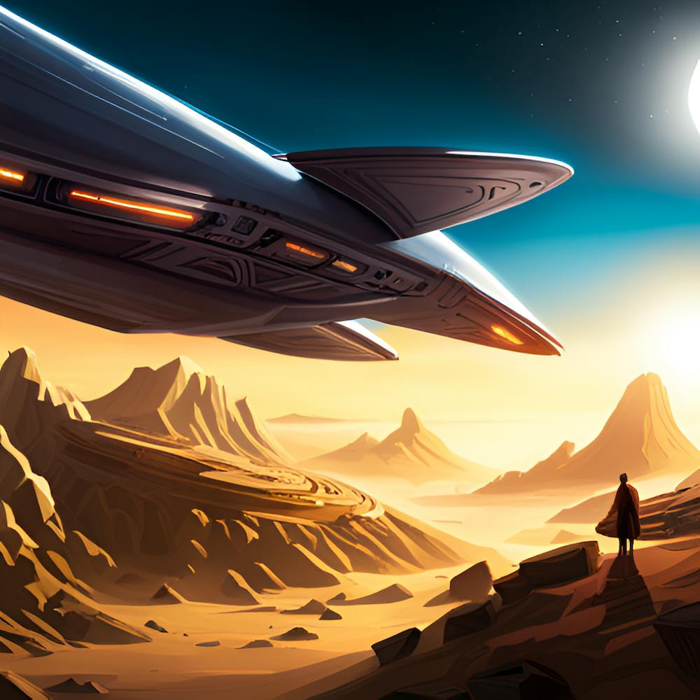 Spaceship In The Desert