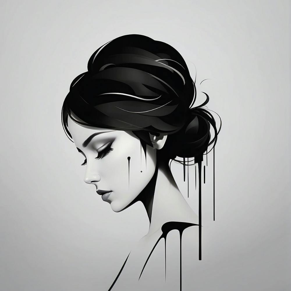 Fille Aux Cheveux Gouttants
