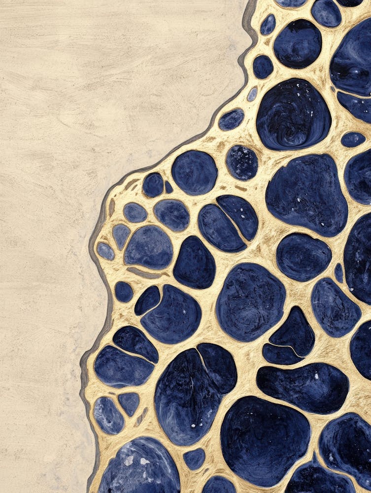 Blue And Gold Canvas Print 6