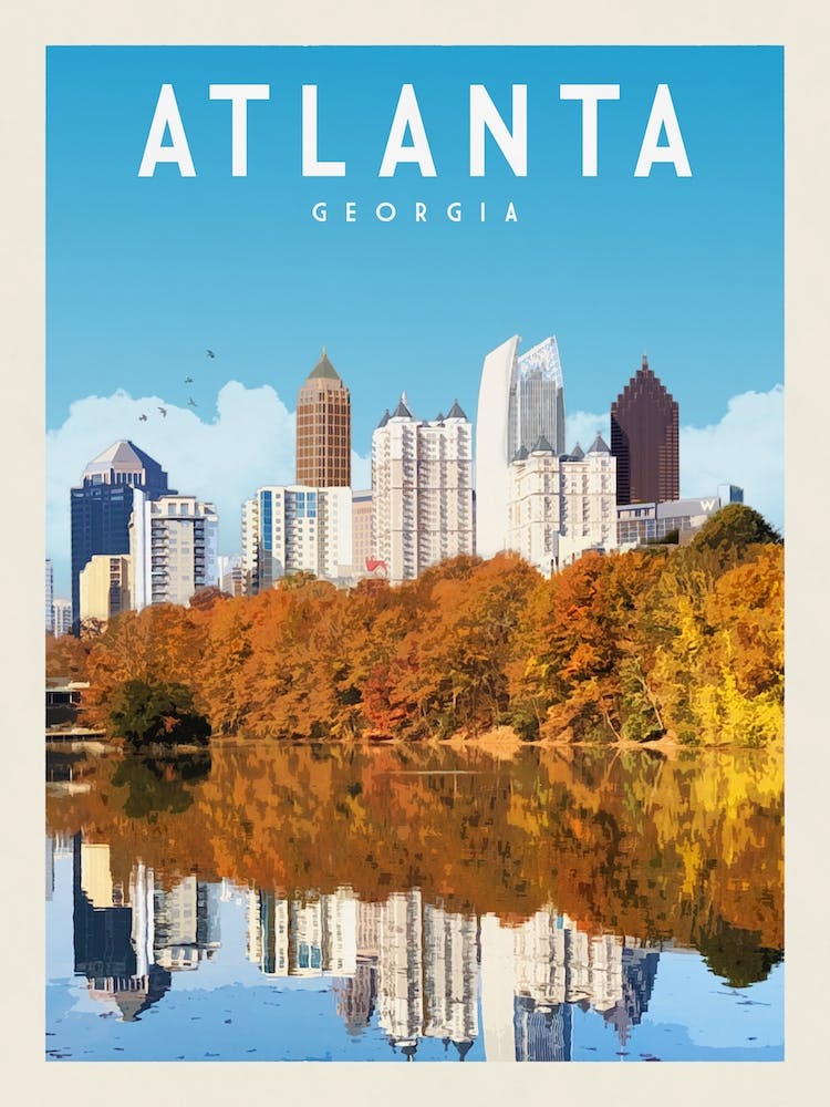 Atlanta Georgia Travel Poster