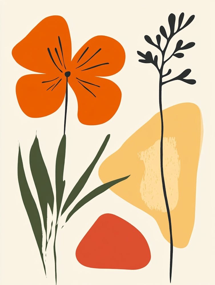 Peinture Florale Abstraite 29