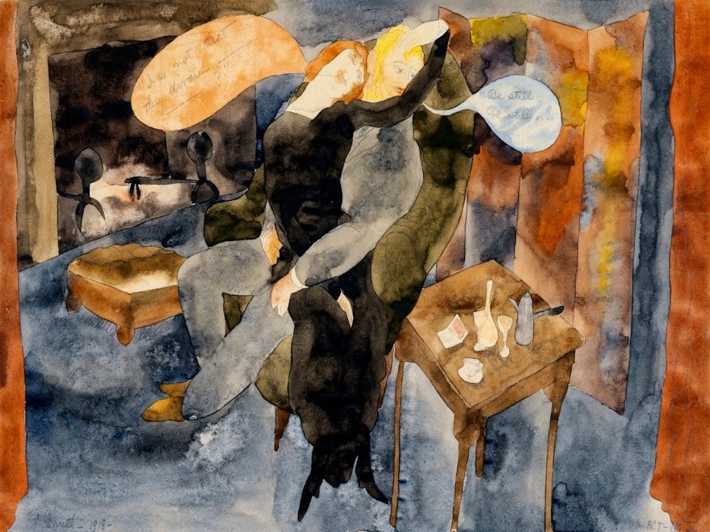 Lula And Alva Schön (1918), Charles Demuth