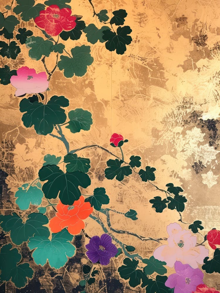 Great Japan Hokusai Japanese Floral 2