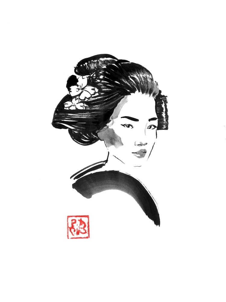 Geisha Hair Style