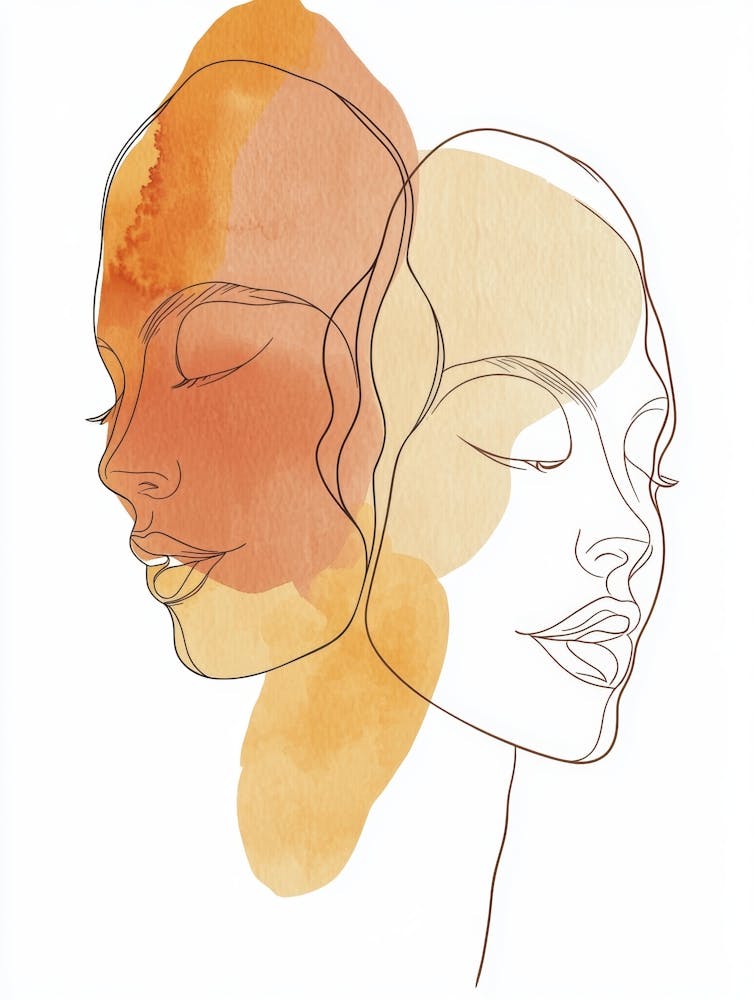 Visages de Deux Femmes 3