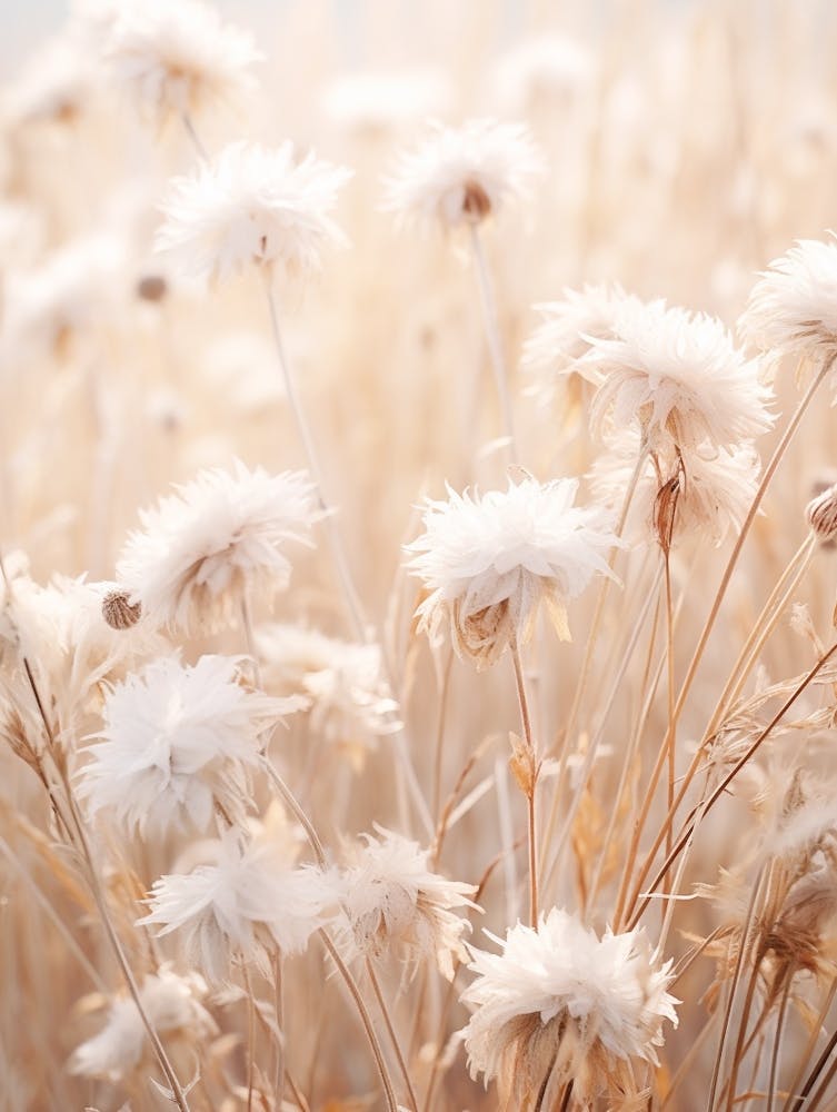 Boho Dried Flowers Asters 2