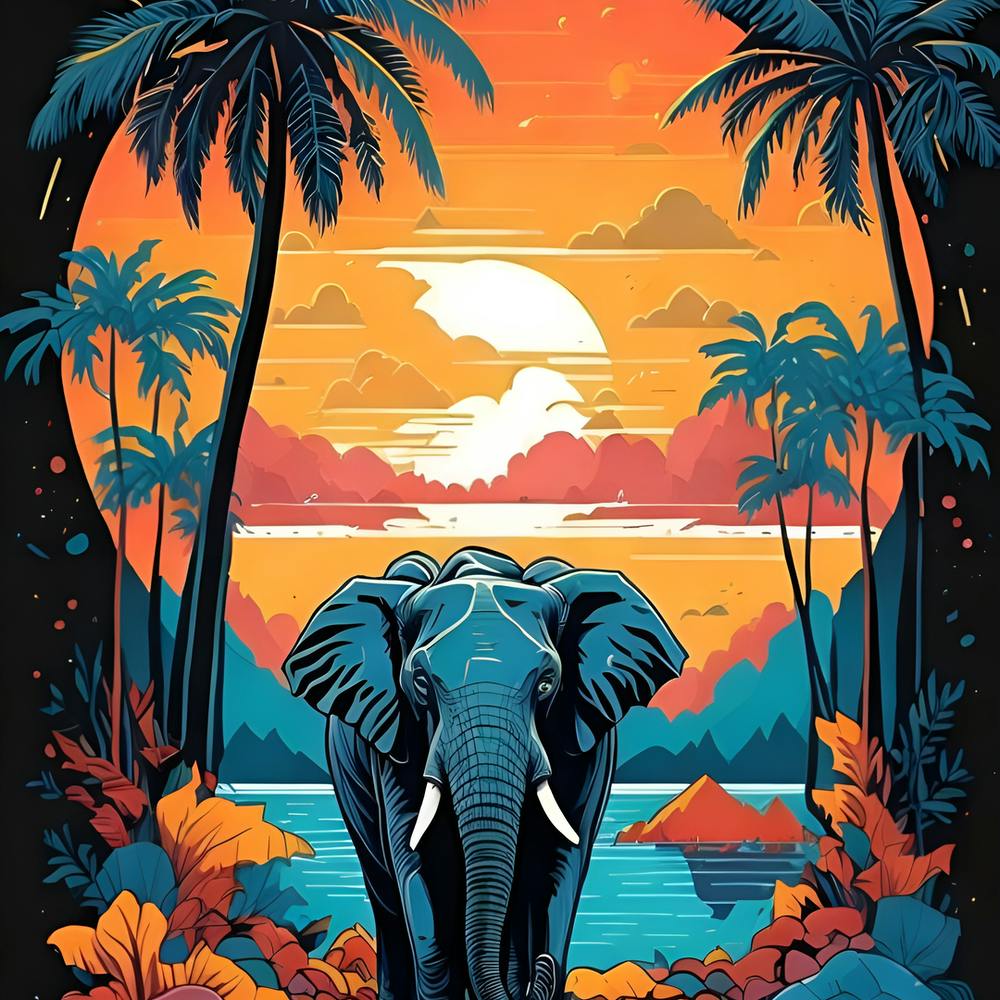 Elefant im Dschungel
