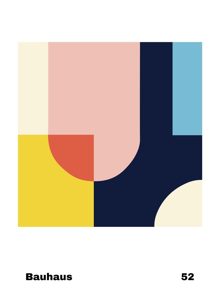 Geometric Bauhaus Poster 52