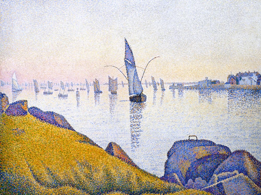 Evening Calm, Concarneau, Opus 220, Georges Seurat