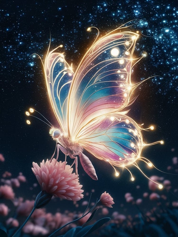 Butterfly In The Night Sky 1