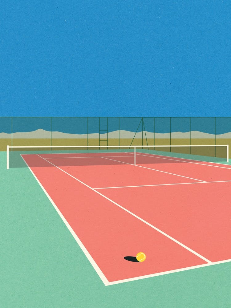 Tennis Court In The Desert