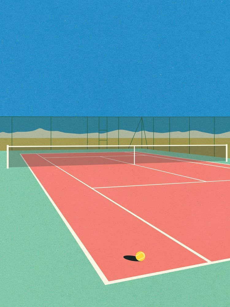 Tennis Court In The Desert