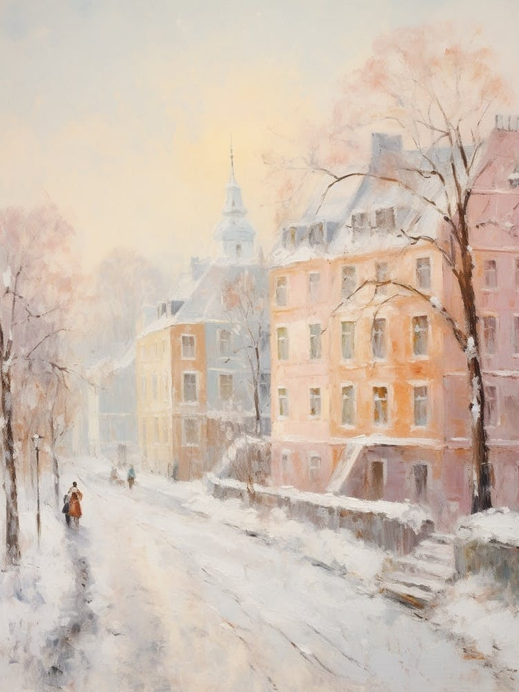 Dreamy Winter Painting Copenhagen Denmark 3
