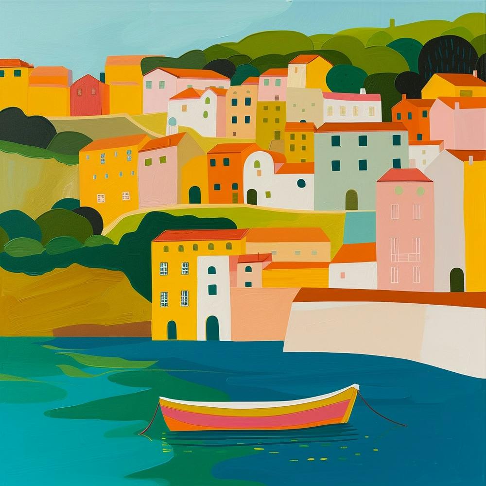 Abstract Travel Collection Lisbon Portugal 1