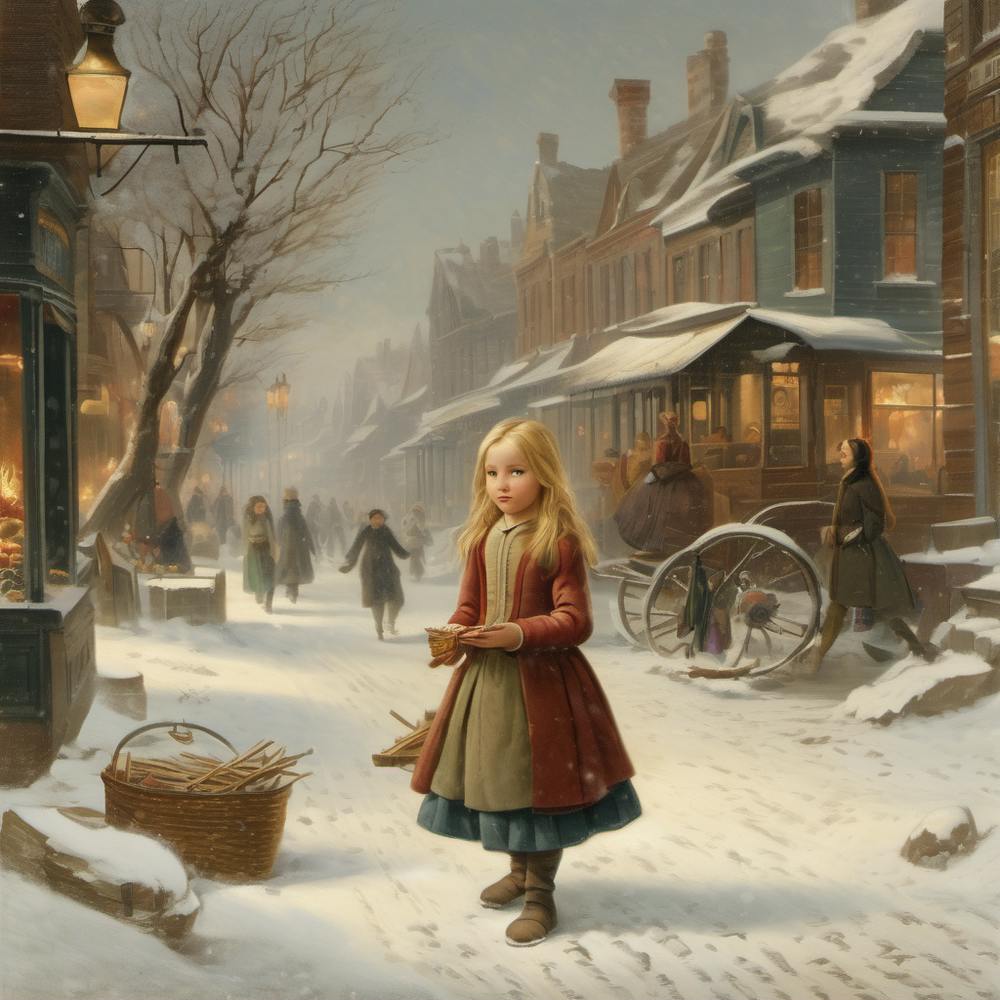 Little Girl In The Snow