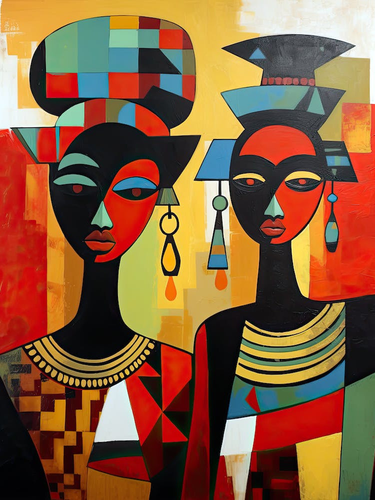 African abstract print
