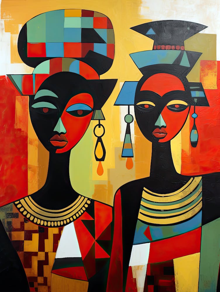 African abstract print