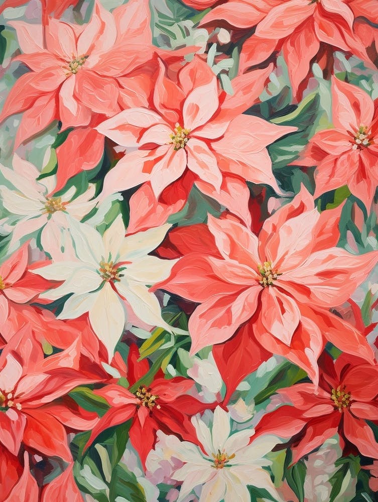 Poinsetta Painting 4
