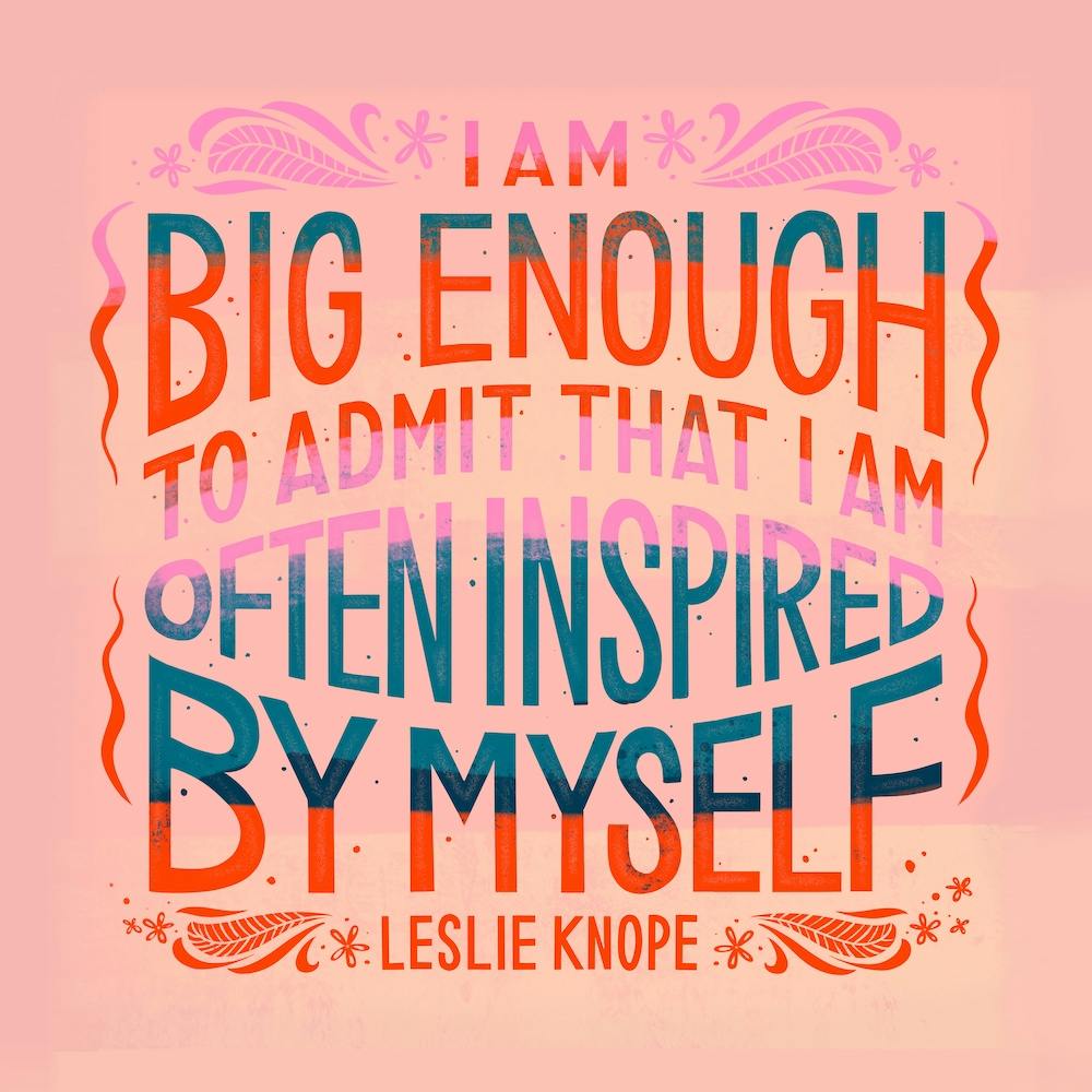 Leslie Knope Quote Square