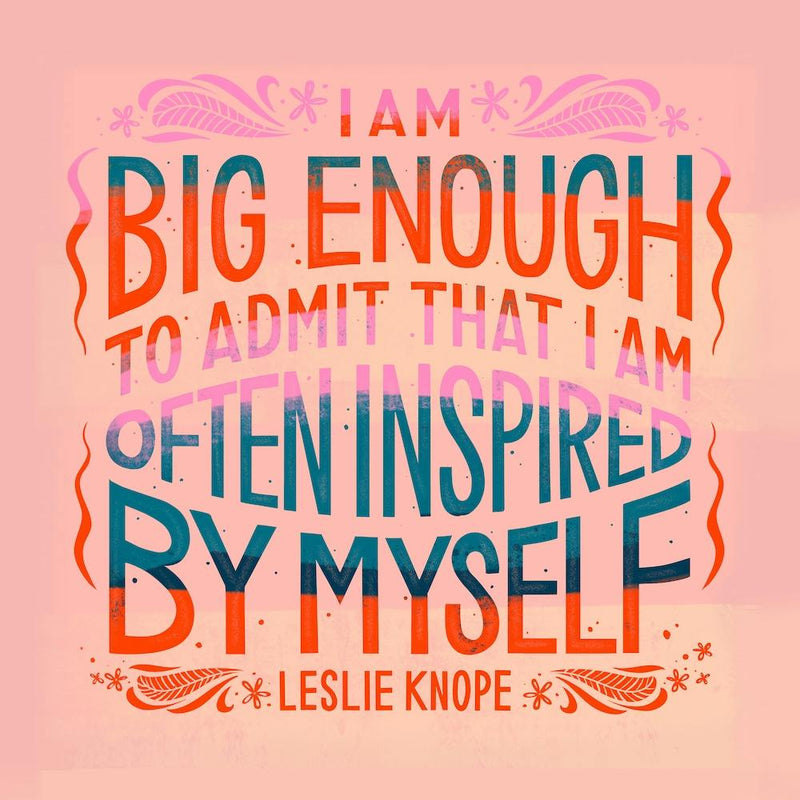 Leslie Knope Quote Square