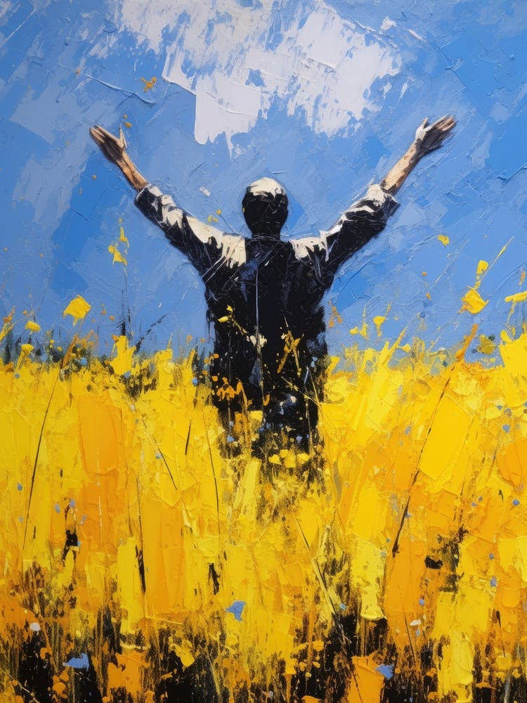 Man In A Yellow Field