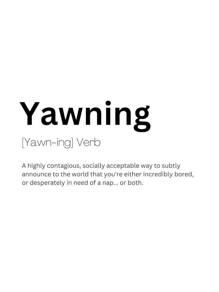 Yawning Definition Meaning 1