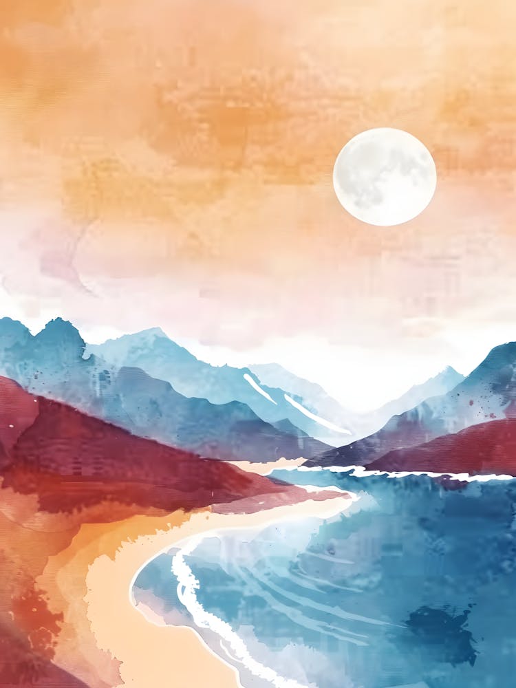 Landscape Watercolor Painting