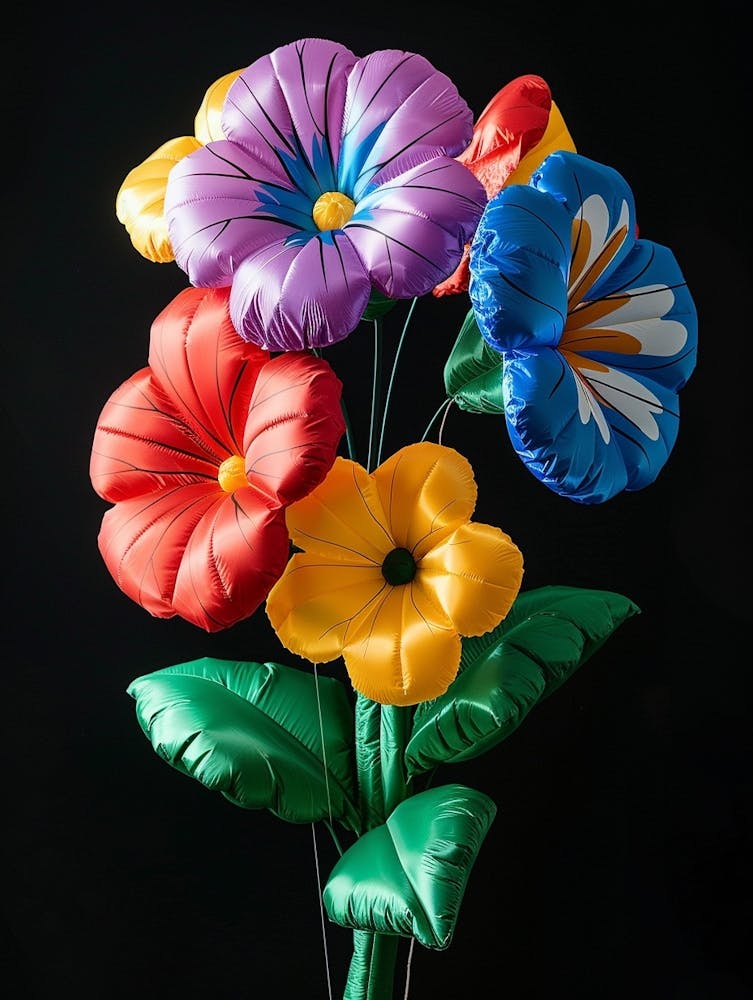 Bright Inflatable Flowers Wild Pansy 2