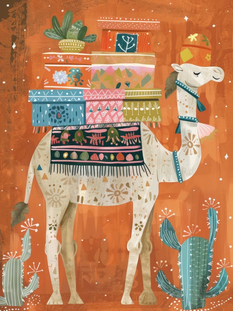 Camel With Cactus