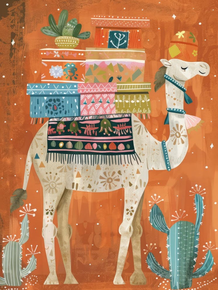 Camel With Cactus