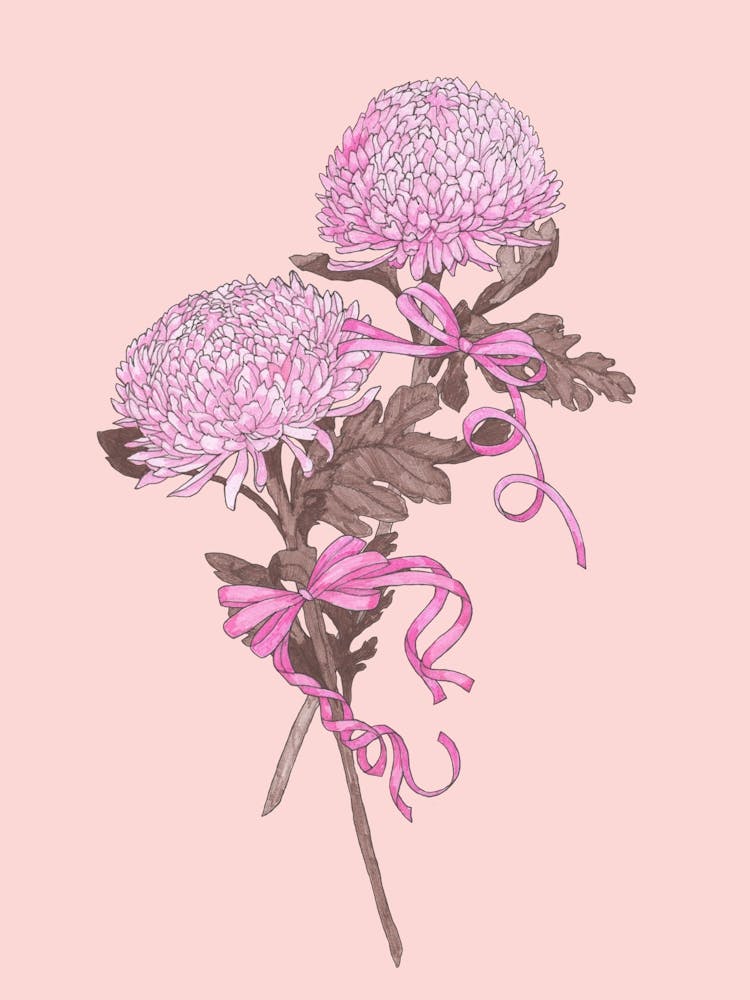 Flower and Ribbon