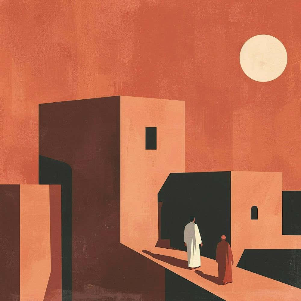 People Walking In The Desert